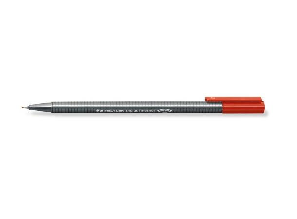 Fiberpenn STAEDTLER triplus 0,3mm rød 
